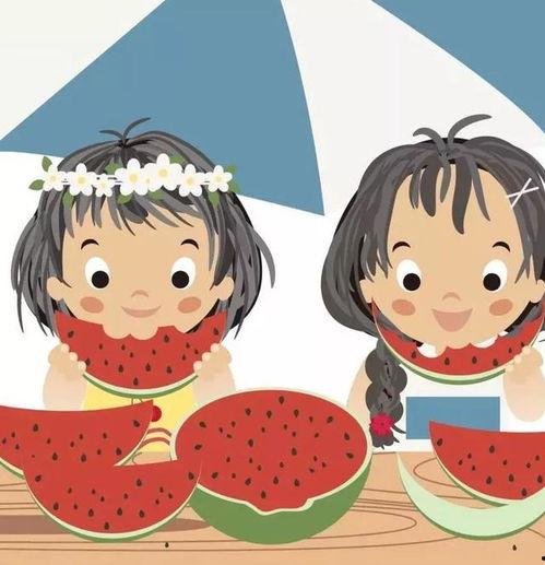 买瓜吃瓜图片卡通大全,卡通版买瓜吃瓜欢乐时光
